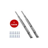 veray Çift Açılım Teleskopik Çekmece Rayı 36mm X 35cm (takım)