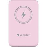 Verbatim 10000 Mah Manyetik Kablosuz (MAGSAFE)15W Powerbank 20 W Pd Pembe Renk Kablo DAHIL-(32248)