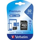 Verbatim Micro SDHC Hafıza Kartı 32 GB 90 MB/sn Okuma Hızı ile Yüksek Performans