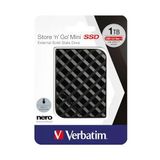 Verbatim Store 'n' Go Mini SSD 1 Tb Siyah 35G Harici SSD Windows ve Mac Os x Için USB 3.0 SSD Harici SSD Taşınabilir Sürücü Usb-C Harici Flash Sürücü