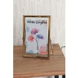 Verda Çerçeve 10X15 Cm Metal Çerçeve! Şık Dekoratif Fotoğraf Çerçevesi! Ayaklı Çift Camlı Çerçeve
