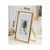 Verda Çerçeve 10x15 cm Metal Çerçeve! Şık Dekoratif Fotoğraf Çerçevesi! Çift Camlı Çerçeve