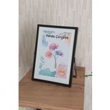 Verda Çerçeve 13X18 Cm Metal Çerçeve! Şık Dekoratif Fotoğraf Çerçevesi! Ayaklı Tek Camlı Çerçeve