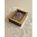 Verda Çerçeve 15X20X5 Cm Anı Çerçevesi! Yeni Moda Çiçek Anı Çerçevesi! İsteme Çiçeği! Derin Gül Kutusu-Dikey