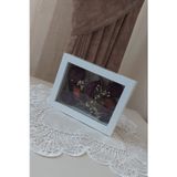 Verda Çerçeve 15X20X5 Cm Yatay Anı Çerçevesi! Yeni Moda Çiçek Anı Çerçevesi! İsteme Çiçeği! Derin Gül Kutusu
