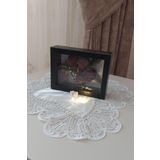 Verda Çerçeve 15X20X5 Cm Yatay Ledli Anı Çerçevesi! Yeni Moda Çiçek Anı Çerçevesi! İsteme Çiçeği! Derin Gül Kutusu