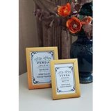 Verda Çerçeve 2 Li Çerçeve 10x15 Cm Ve 13x18 Cm Fotoğraf Çerçevesi! Ahşap Ayaklı Pvc Camlı Dekoratif Çerçeve! Gold Renk! Beyaz