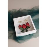 Verda Çerçeve 25 x 25 cm 7 cm Derin Beyaz Gül Kutusu Anı Çerçevesi! Üsten Açılır Pleksi Cam Yeni Model