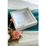 Verda Çerçeve 25X25 Cm Beyaz-Gümüş Ledli Derin Anı Çerçevesi-6 Cm Derinlikli Anı Çerçevesi Gül Kutusu