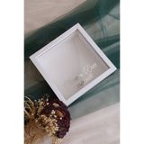 Verda Çerçeve 25X25 Cm Beyaz Ledli Derin Anı Çerçevesi-6 Cm Derinlikli Anı Çerçevesi Gül Kutusu