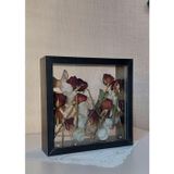 Verda Çerçeve 25X25 Cm Çift Yönlü Derin Gül Çerçevesi! Gelin Buketi Çerçevesi!