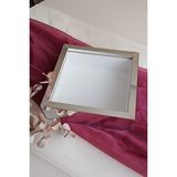 Verda Çerçeve 25X25 Cm Derin Gümüş Kaplı Anı Çerçevesi-6 Cm Derinlikli Anı Çerçevesi Gül Kutusu! Hkm Ticaret