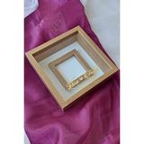 Verda Çerçeve 25X25 Cm Fotoğraf Bölümlü Bambu Verda Anı Çerçevesi-6 Cm Derinlikli Anı Çerçevesi