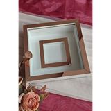 Verda Çerçeve 25X25 Cm Fotoğraf Bölümlü Beyaz-Rose Pleksi Kaplı Verda Anı Çerçevesi-6 Cm Derinlikli Anı Çerçevesi
