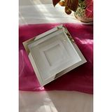 Verda Çerçeve 25x25 Cm Fotoğraf Bölümlü Gümüş Kaplı Verda Anı Çerçevesi-6 Cm Derinlikli Anı Çerçevesi Gri
