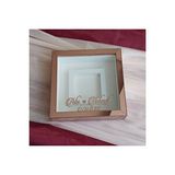 Verda Çerçeve 25x25 Cm Fotoğraf Bölümlü Rose Pleksi Kaplı Verda Anı Çerçevesi-6 Cm Derinlikli Anı Çerçevesi Pembe