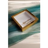 Verda Çerçeve 25X25 Cm Gold Pleksi Kaplı Gül Anı Çerçevesi! Gül Kutusu