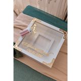 Verda Çerçeve 25x25 Cm Ledli Fotoğraf Bölümlü Beyaz-modern(GOLD) Isimli Anı Çerçevesi! Yeni Trend Anı Çerçevesi