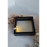 Verda Çerçeve 25x25 Cm Ledli İsimsiz Derin Gül Çerçevesi! Gül Kutusu! Hkmticaret! Siyah
