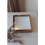 Verda Çerçeve 25X25 Cm Ledli İsimsiz Derin Gül Çerçevesi! Gül Kutusu! Hkmticaret