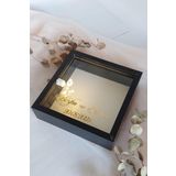 Verda Çerçeve 25X25 Cm Siyah Derin Ledli Anı Çerçevesi-6 Cm Derinlikli Anı Çerçevesi Gül Kutusu