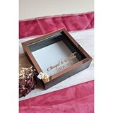 Verda Çerçeve 25X25 Cm Siyah-Rose Ledli Derin Anı Çerçevesi-6 Cm Derinlikli Anı Çerçevesi Gül Kutusu