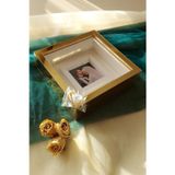 Verda Çerçeve 25X25 Gold Pleksi Kaplı Ledli Fotoğraf Bölümlü Çerçeve Gül Tasarımlarınız Için