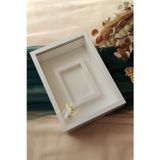 Verda Çerçeve 25X35 Cm Beyaz Fotoğraf Alanlı Model Tasarım Gül Kutusu Anı Çerçevesi! Isimsiz Ledli!