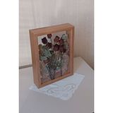 Verda Çerçeve 25x35 Cm Çift Yönlü Derin Gül Çerçevesi! Gelin Buketi Çerçevesi! Bambu Kahverengi