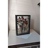 Verda Çerçeve 25x35 Cm Çift Yönlü Derin Gül Çerçevesi! Gelin Buketi Çerçevesi! Siyah