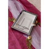 Verda Çerçeve 25x35 Cm Füme Renk Fotoğraf Alanlı Model Tasarım Gül Kutusu Anı Çerçevesi! Ayna Çerçeve! Ledli Mavi