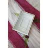 Verda Çerçeve 25X35 Cm Gümüş Renkli Yatay Fotoğraf Alanlı Model Tasarım Gül Kutusu Anı Çerçevesi! Isimsiz Ledli!