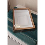 Verda Çerçeve 25x35 Cm Ledli Bronz Pleksi Kaplı Yatay Fotoğraf Alanlı Model Tasarım Gül Kutusu Anı Çerçevesi! Kahverengi