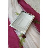 Verda Çerçeve 25x35 Cm Ledli Gümüş Pleksi Kaplı Fotoğraf Alanlı Model Tasarım Gül Kutusu Anı Çerçevesi! Gri
