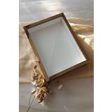 Verda Çerçeve 30X40 Cm 7 Cm Bronz Derin Gül Anı Çerçevesi! Gül Kutusu-Hkm Ticaret-İsimsiz