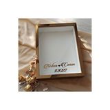 Verda Çerçeve 30x40 Cm 7 Cm Bronz Derin Gül Anı Çerçevesi! Gül Kutusu-hkm Ticaret Kahverengi