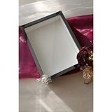 Verda Çerçeve 30x40 Cm 7 Cm Füme Ledli Derin Gül Anı Çerçevesi! Gül Kutusu-hkm Ticaret-isimsiz Mavi