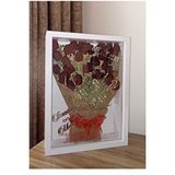 Verda Çerçeve 30X40 Cm Beyaz Derin Gül Anı Çerçevesi! Fotoğraf Çerçevesi! Gül Anı Çerçevesi-Gelin Buketleri Için