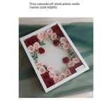 Verda Çerçeve 30x40 Cm Beyaz Derin Özel Gün Çiçekleri Için Anı Çerçevesi! Gül Çerçeve Kutusu! İç Derinlik 5 cm