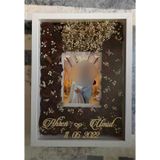 Verda Çerçeve 30X40 Cm Beyaz Gül Anı Çerçevesi! Fotoğraf Bölümlü Çerçeve! Gül Anı Çerçevesi-Ledsiz
