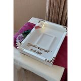 Verda Çerçeve 30x40 Cm Beyaz-modern(BRONZ) Ledli Fotoğraf Bölümlü Tasarım Gül Kutusu Anı Çerçevesi! Ayna Çerçeve!