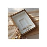 Verda Çerçeve 30x40 Cm Bronz Pleksi Kaplı Fotoğraf Alanlı Model Tasarım Gül Kutusu Anı Çerçevesi! Ayna Çerçeve! Kahverengi