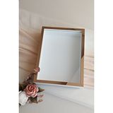 Verda Çerçeve 30X40 Cm Derin Beyaz-Bronz Özel Gün Çiçekleri Için Anı Çerçevesi! Gül Çerçeve Kutusu!