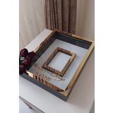 Verda Çerçeve 30X40 Cm Gold-Siyah Gül Anı Çerçevesi! Fotoğraf Çerçevesi! Gül Anı Çerçevesi-Hkm Ticaret