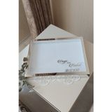 Verda Çerçeve 30X40 Cm Gümüş Pleksili Yatay Model Tasarım Gül Kutusu Anı Çerçevesi! Ayna Çerçeve!