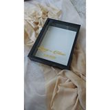Verda Çerçeve 30x40 Cm Isimli Ve Tarihli Anı Çerçevesi! Gül Çerçeve Kutusu! Geniş Ve Derin Gül Kutusu! Siyah