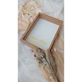 Verda Çerçeve 30x40 Cm Isimli Ve Tarihli Derin Bambu Anı Çerçevesi! Gül Çerçeve Kutusu! Geniş Ve Derin Gül Kutusu! Kahverengi