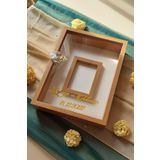 Verda Çerçeve 30X40 cm Ledli Bambu Gül Anı Çerçevesi! Ledli Fotoğraf Çerçevesi! Gül Anı Çerçevesi-Hkm Ticaret