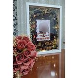Verda Çerçeve 30X40 Cm Ledli Beyaz Gül Anı Çerçevesi! Fotoğraf Bölümlü Çerçeve! Gül Anı Çerçevesi-Hkm Ticaret