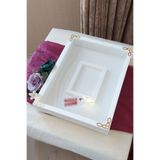 Verda Çerçeve 30x40 Cm Ledli Beyaz-klasik(GOLD) Fotoğraf Bölümlü Tasarım Gül Kutusu Anı Çerçevesi! Isimsiz